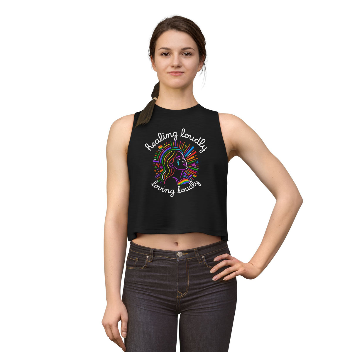 Muscle Tee - Healing Loudly Loving Loudly