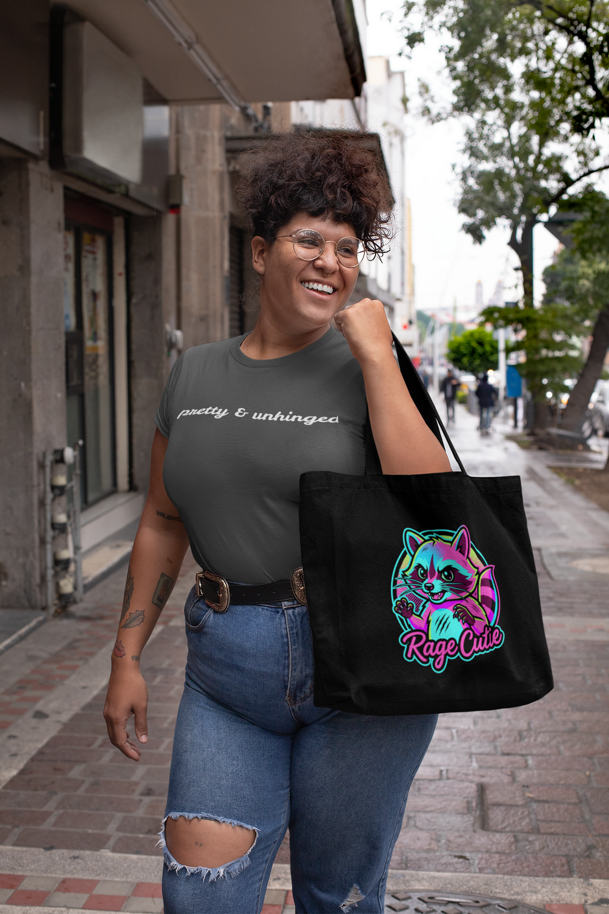 Tote Bag - Rage Cutie Raccoon