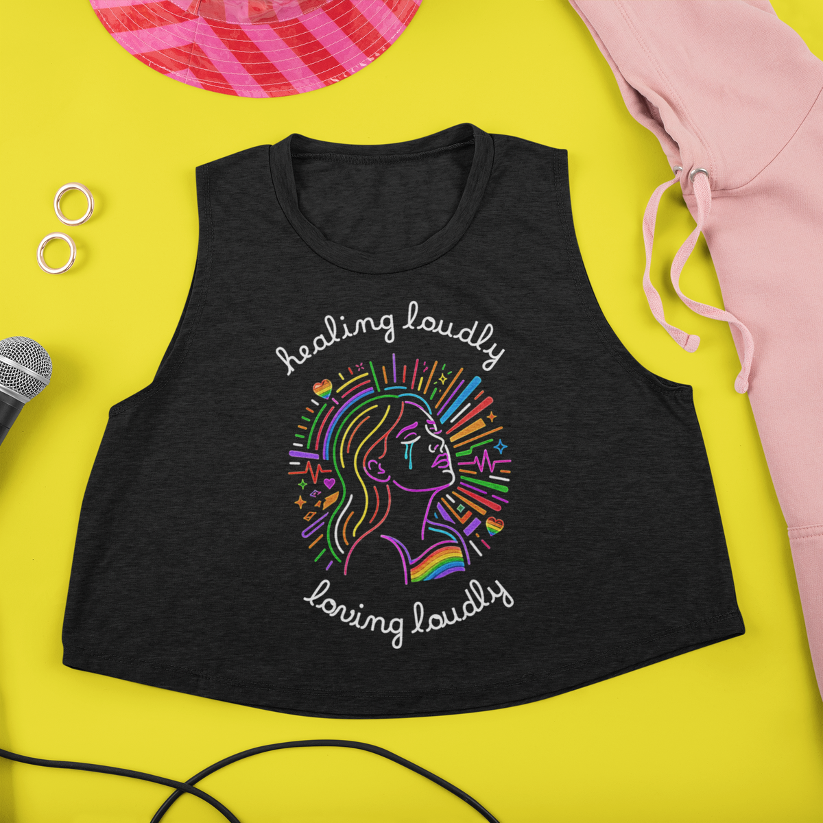 Muscle Tee - Healing Loudly Loving Loudly