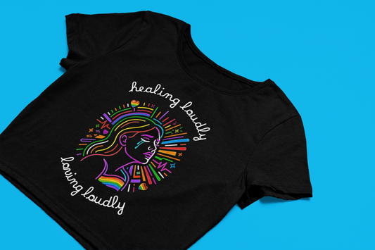 Boxy Tee - Healing Loudly Loving Loudly
