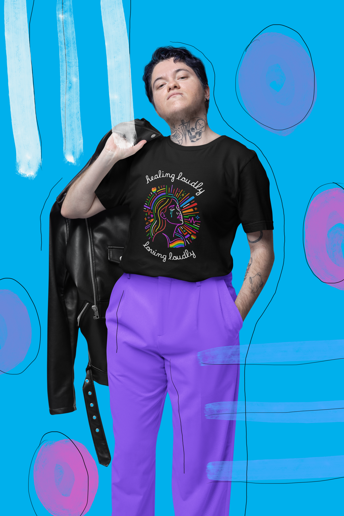 Graphic Tee - Healing Loudly Loving Loudly