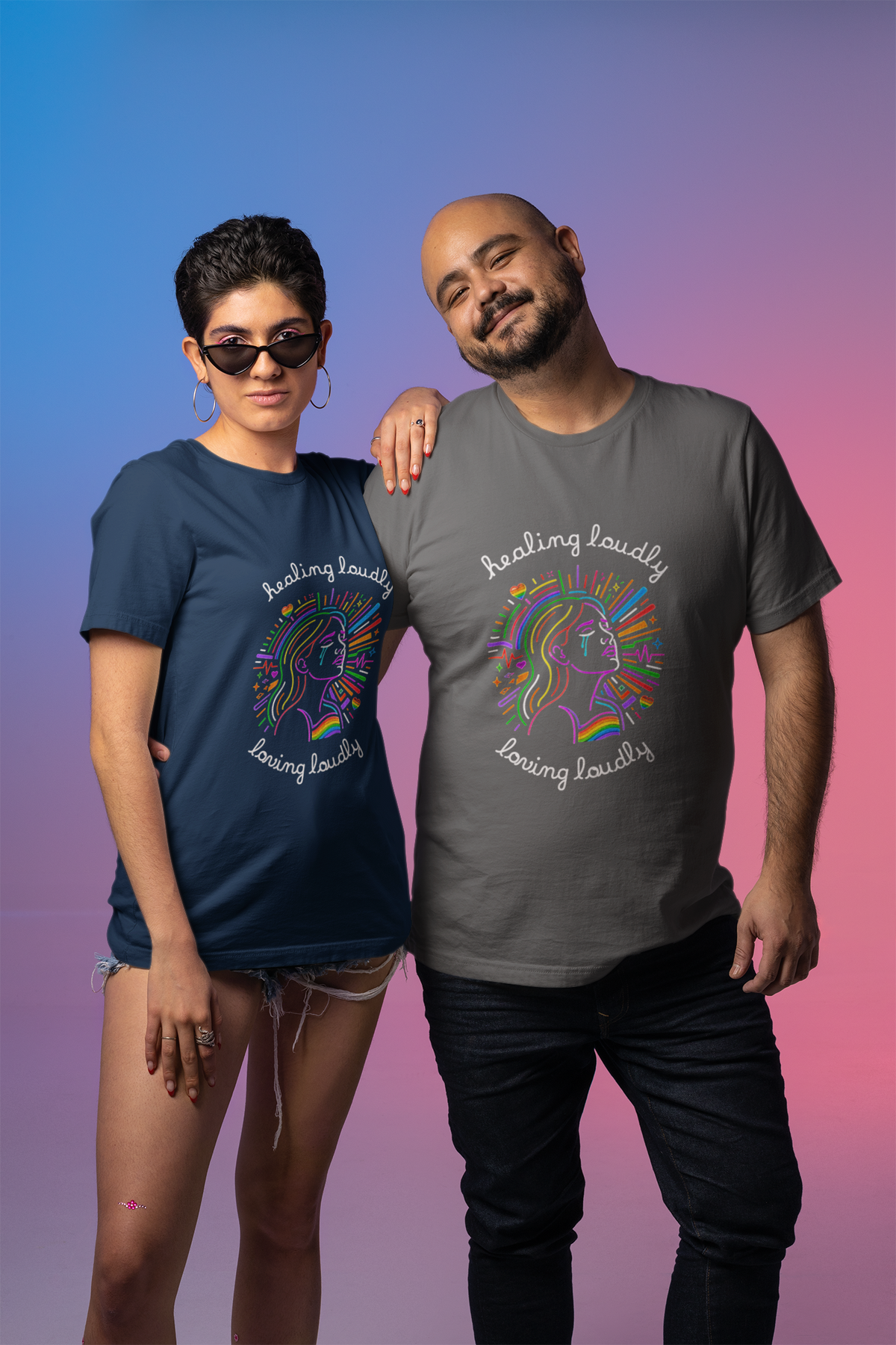 Graphic Tee - Healing Loudly Loving Loudly
