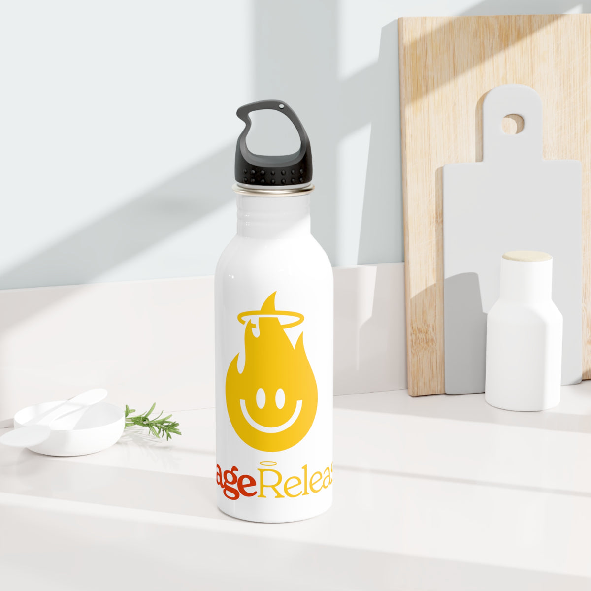 Stainless Steel Water Bottle - Flamey