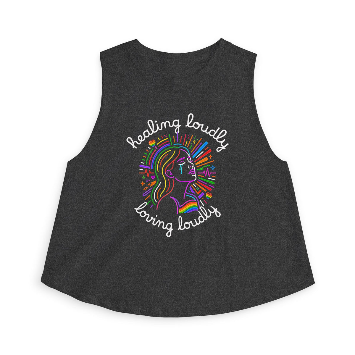 Muscle Tee - Healing Loudly Loving Loudly